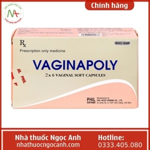 Viên nang mềm đặt âm đạo Vaginapoly (12 viên)