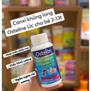 Viên nén bổ sung Canxi & Vitamin D3 cho trẻ Ostelin Kids 90 viên