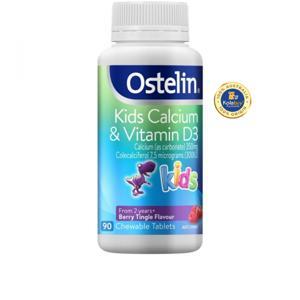 Viên nén bổ sung Canxi & Vitamin D3 cho trẻ Ostelin Kids 90 viên