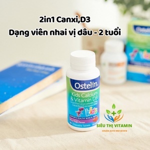 Viên nén bổ sung Canxi & Vitamin D3 cho trẻ Ostelin Kids 90 viên