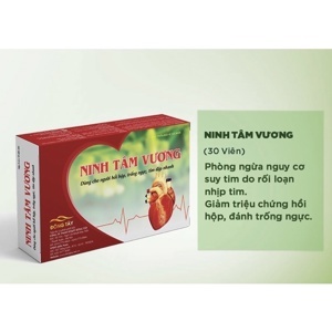 Ninh Tâm Vương - hỗ trợ điều trị chứng nhịp tim nhanh, hộp 30 viên