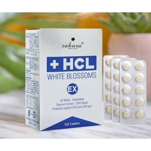 Viên uống chữa nám trắng da Sakura HCL White Blossom