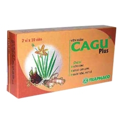 Viên ngậm Cagu Plus Traphaco hộp 2 vỉ x 10 viên