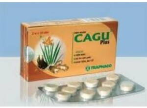 Viên ngậm Cagu Plus Traphaco hộp 2 vỉ x 10 viên