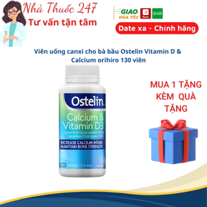 Viên nhai bổ sung Canxi Vitamin D Orihiro - 180 viên