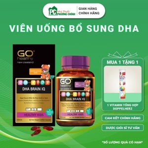 Viên nhai DHA cho bé GO KIDS DHA BRAIN IQ (Hộp 60 viên)