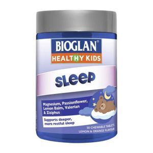 Viên nhai hỗ trợ giấc ngủ cho trẻ Bioglan Kids Sleep Chewable 50 Tablets NEW FORMULA