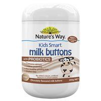 Viên nhai sữa tươi Nature's Way Kids Smart Milk Buttons with Probiotics - 150 viên