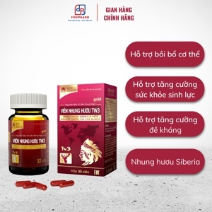 Viên nhung hươu TW3 giúp tăng cường sinh lực bồi bổ khí huyết