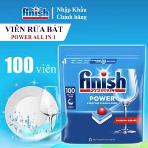 Viên rửa bát Finish All In 1 FVAT100LM 100 viên