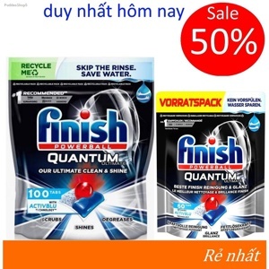 Viên rửa bát finish quantum 60 viên made in eu