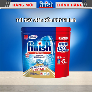 Viên rửa bát Finish túi 150 viên Nhật Bản