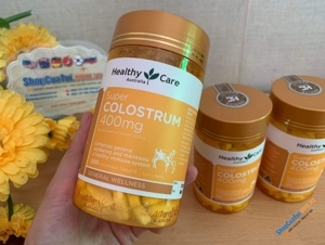 Viên sữa bò non Healthy Care Super Colostrum 400mg 200 Chewable tabletss