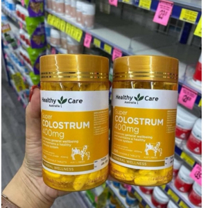 Viên sữa bò non Healthy Care Super Colostrum 400mg 200 Chewable tabletss