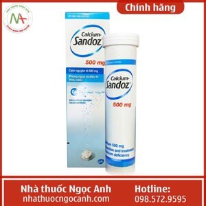Viên sủi Calcium sandoz 500mg