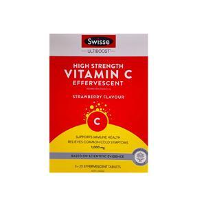 Viên sủi Swisse Ultiboost High Strength Vitamin C 60 viên