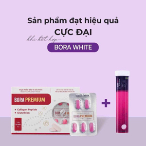 Viên sủi trắng da mờ nám Bora White