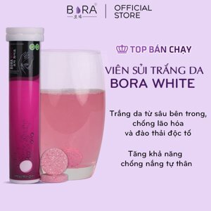 Viên sủi trắng da mờ nám Bora White