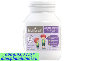 Viên tăng cao và miễn dịch Lysine Bio Island - 90 viên, 6-24 tuổi