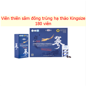 Viên thiên sâm đông trùng hạ thảo cao cấp hộp 180 viên