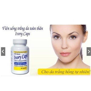 Viên Trắng Da Trị Nám Số 1 Của Mỹ Ivory Caps (1500mg x 60 Viên)