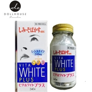 Viên uống trắng da trị nám Vita White Plus Vitamin C.E.B2 của Nhật 240 viên