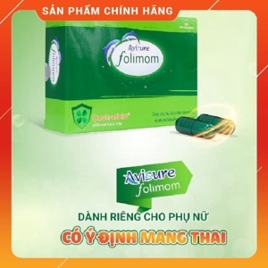 Viên uống Avisure Folimom - giúp tăng khả năng thụ thai cho nữ giới (30 Viên)