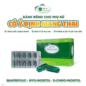 Viên uống Avisure Folimom - giúp tăng khả năng thụ thai cho nữ giới (30 Viên)