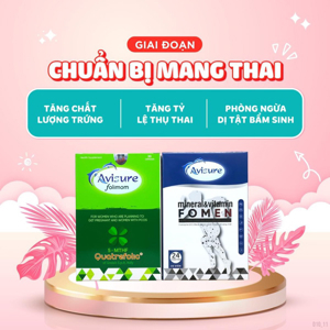 Viên uống Avisure Folimom - giúp tăng khả năng thụ thai cho nữ giới (30 Viên)