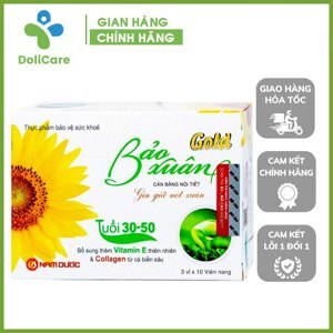 Viên Uống Bảo Xuân Gold Nam Dược (30-50 Tuổi) Cân Bằng Nội Tiết 120 Viên