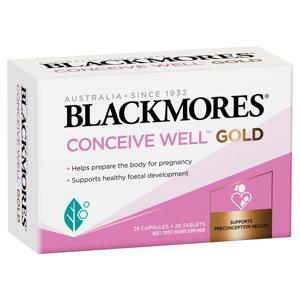 Viên uống Blackmores Conceive Well Gold - hộp 56 viên của Úc