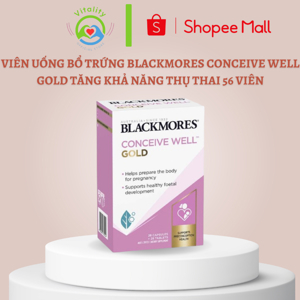 Viên uống Blackmores Conceive Well Gold - hộp 56 viên của Úc