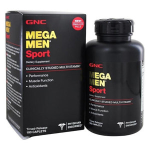 Viên uống bổ cho người tập thể thao GNC Mega Men Sport bổ sung vitamin và khoáng chất, 180 viên