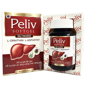 Viên uống bổ gan Lafon Peliv Softgel 30 viên