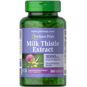 Viên uống bổ gan Milk Thistle Extract Puritan’s Pride - 1000mg, 180 viên