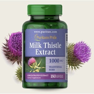 Viên uống bổ gan Milk Thistle Extract Puritan’s Pride - 1000mg, 180 viên