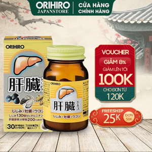 Viên uống bổ gan Shijimi Orihiro 70 viên