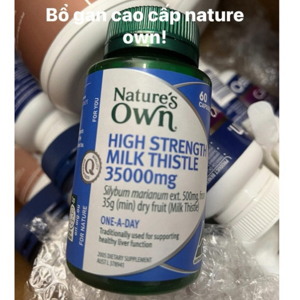 Viên uống bổ gan từ cây kế sữa Nature’s Own High Strength Milk Thistle 35000 60 viên