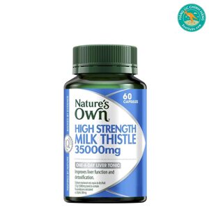 Viên uống bổ gan từ cây kế sữa Nature’s Own High Strength Milk Thistle 35000 60 viên