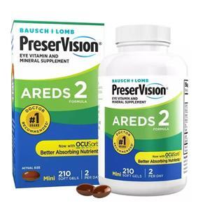 Viên uống bổ mắt bausch & lomb preservision areds 2, hộp 210 viên