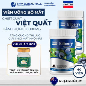 Viên Uống Bổ Mắt Bilberry Costar 10000mg x 60 Viên
