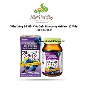 Viên uống bổ mắt việt quất Blueberry Orihiro 120 viên