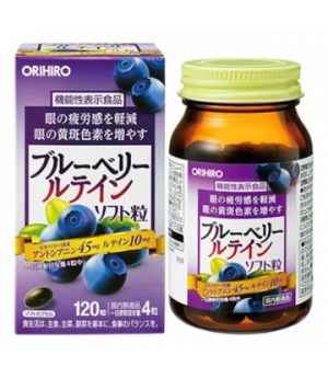 Viên uống bổ mắt việt quất Blueberry Orihiro 120 viên