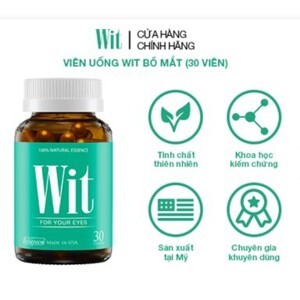 Viên uống bổ mắt wit lọ 30 viên - bổ sung các dưỡng chất