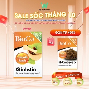 Viên uống bổ não BioCo Ginletin hộp 90 viên