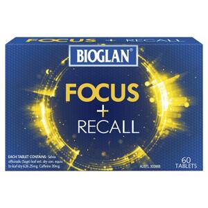 Viên uống bổ não Bioglan Focus + Recall 60 viên