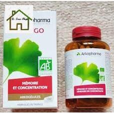 Viên uống bổ não Ginkgo Arkopharma 150 viên Pháp