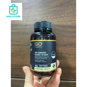 Viên uống bổ não GO Healthy Ginkgo 9000+ 60 viên