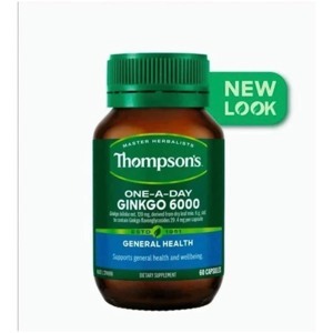 Viên uống bổ não hỗ trợ tuần hoàn não Thompson’s Ginkgo - 6000mg