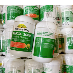 Viên uống bổ não Nature's Way Ginkgo Biloba 2000mg 120 viên